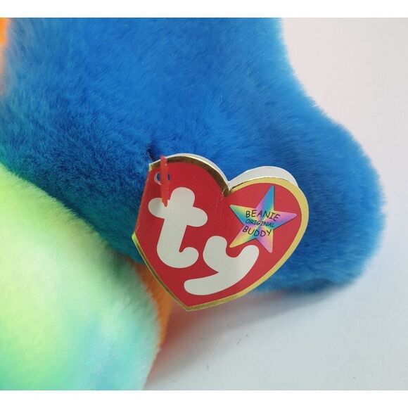 VTG Ty Beanie Buddies Fish LIPS 13" LG Plush 1999 Multicolor Collection Sea - Picture 7 of 10
